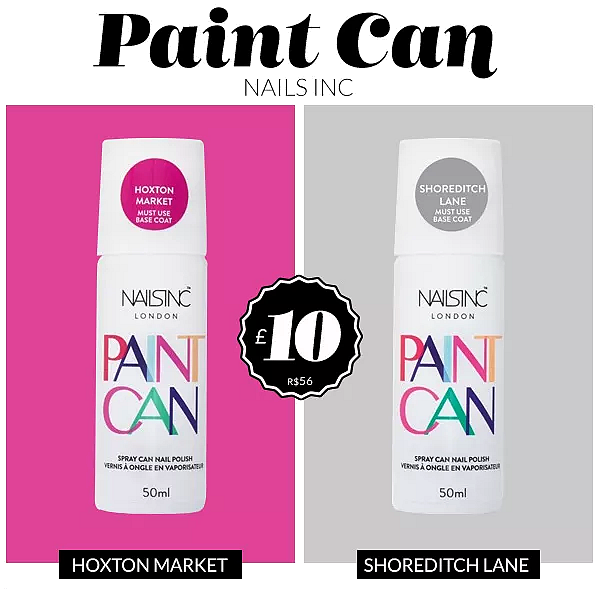 paint can nails inc cores esmalte spray